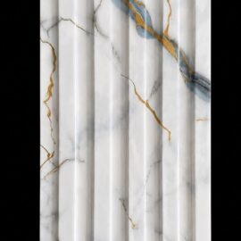 ANDA 6017 – 6 Inch 10mm Fluted Marble PVC Wall Panel